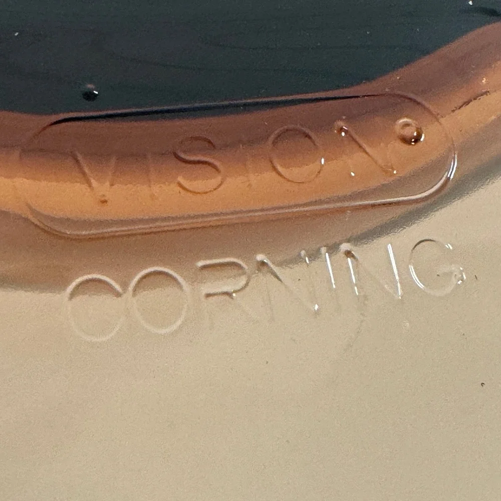 Vintage Visions Corning Amber Glass 4.5L Dutch Oven Stock Pot Casserole Dish